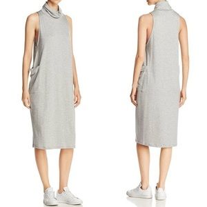 Eileen Fisher Gray TENCEL Sleeveless Cowl Neck Swing Dress- Size L
